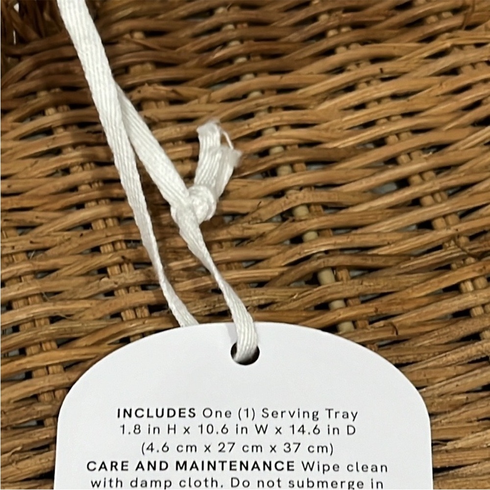 Pear Shaped Rattan Serving Tray πΏππΏ - Picture 9 of 10